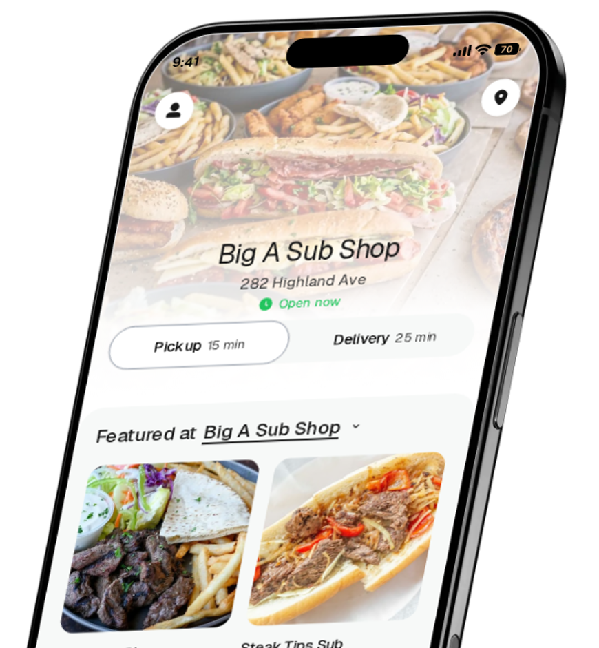 Big A Sub Shop app preview