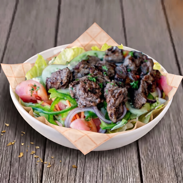 Steak Tip Caesar Salad.