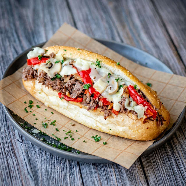 Steak, Pepper & Cheese.