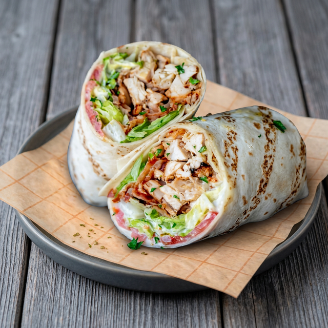 Grilled Chicken BLT Wrap.