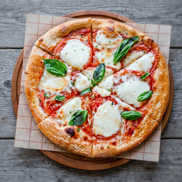 Tomato & Basil Pizza.