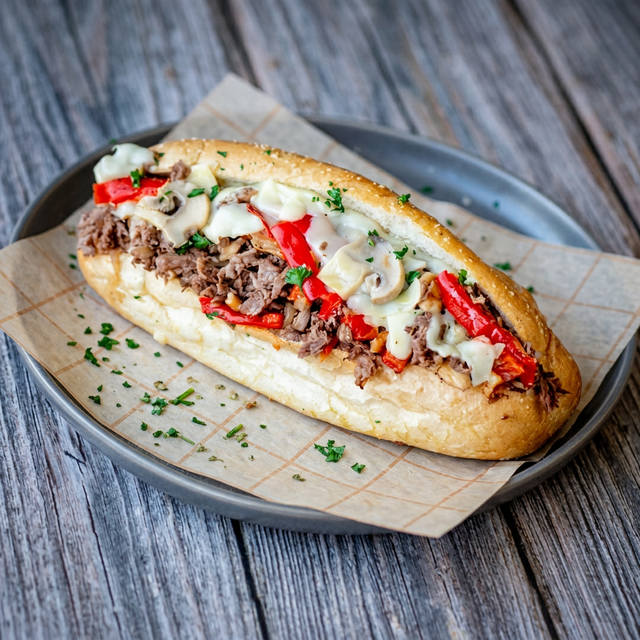 Steak, Pepper, Onion & Cheese.