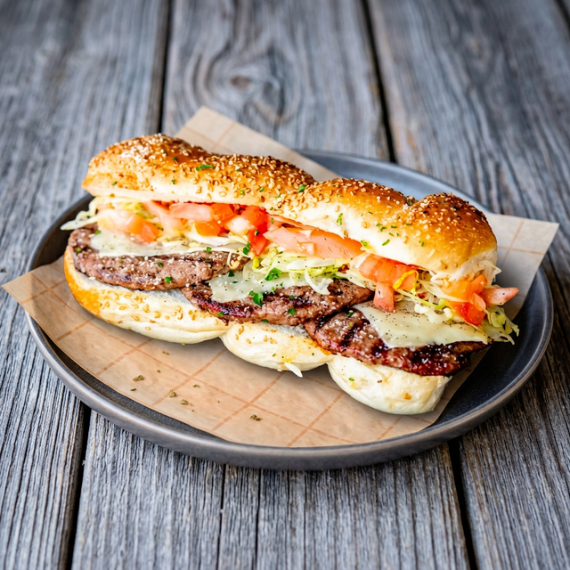 Hamburger Sub.
