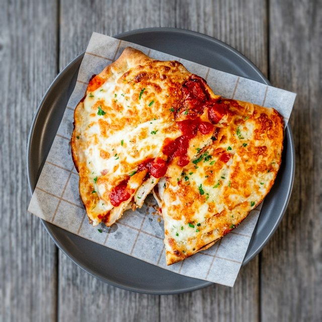 Chicken Parmesan Calzone.
