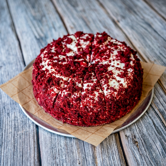 Whole Red Velvet Cake.